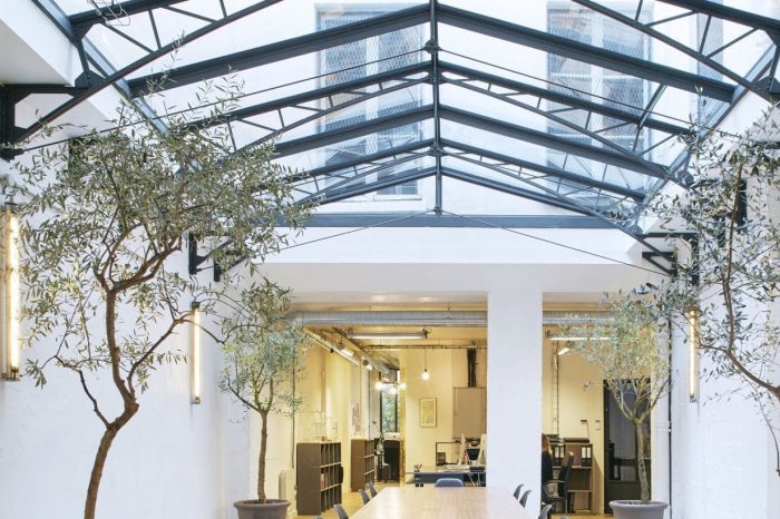 Verrière de toiture en acier style Eiffel