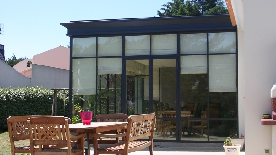 Véranda en acier