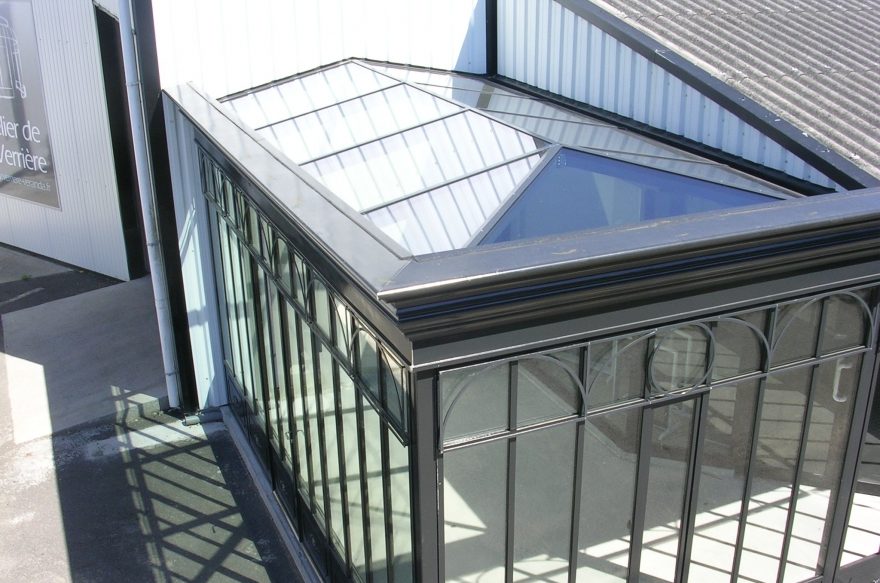 Véranda en acier