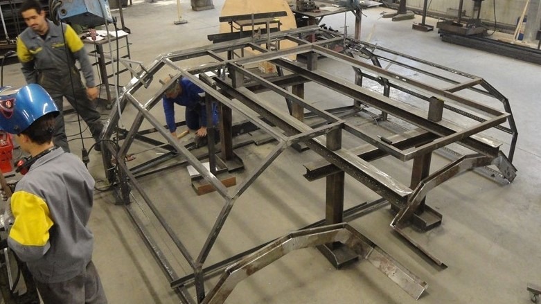 Montage à blanc d'une véranda