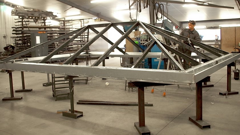 Montage à blanc d'une véranda