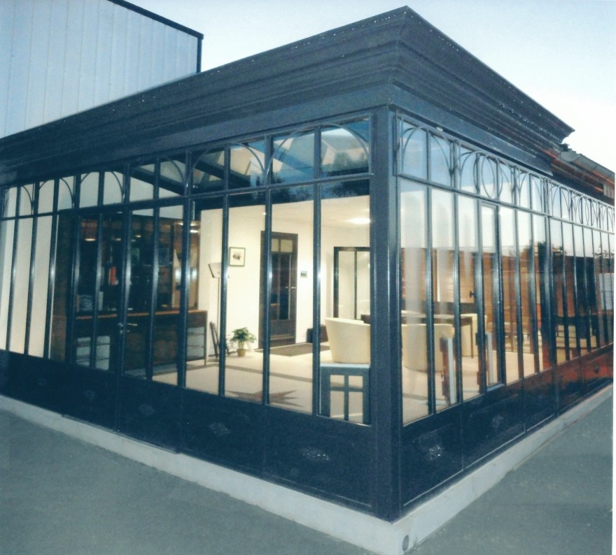Véranda en acier